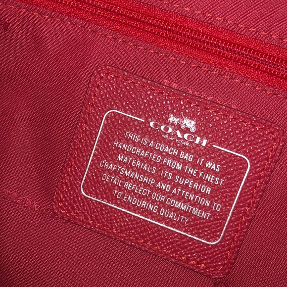 Red Large Coach Carryall - Picture 6 of 7